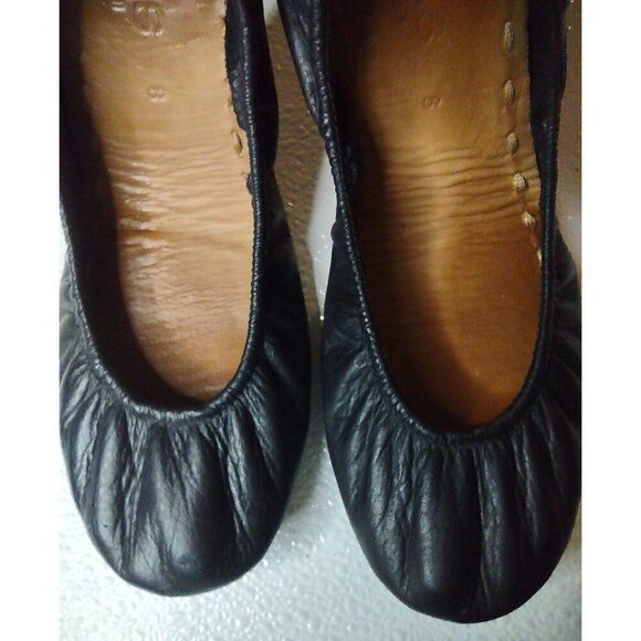 Tieks By Gavrieli Matte Black Leather Ballet Flats Size 8 - Picture 13 of 13